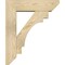 Ekena Millwork Merced Slat Rough Sawn Bracket w/ Offset Brace, Douglas Fir, 6"W x 20"D x 24"H BKT0604X20X24MRC06RDF - alternate 4